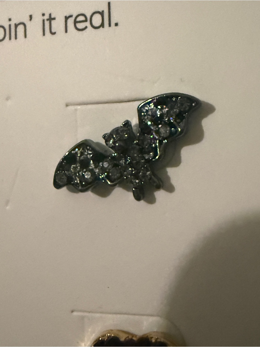 NWT BaubleBar Blood Sucker Bat & Vampire Lips Stud Earrings - Picture 7 of 7